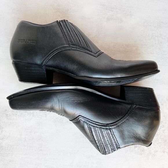 Durango Leather Ankle Cowboy Boots Western Boho Indie Festival Booties - Picture 5 of 8